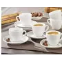 Esmeyer Espressotassen-Set 6 Stück, Modell 433-214, Porzellan-Demitasse-Tassen für Espresso