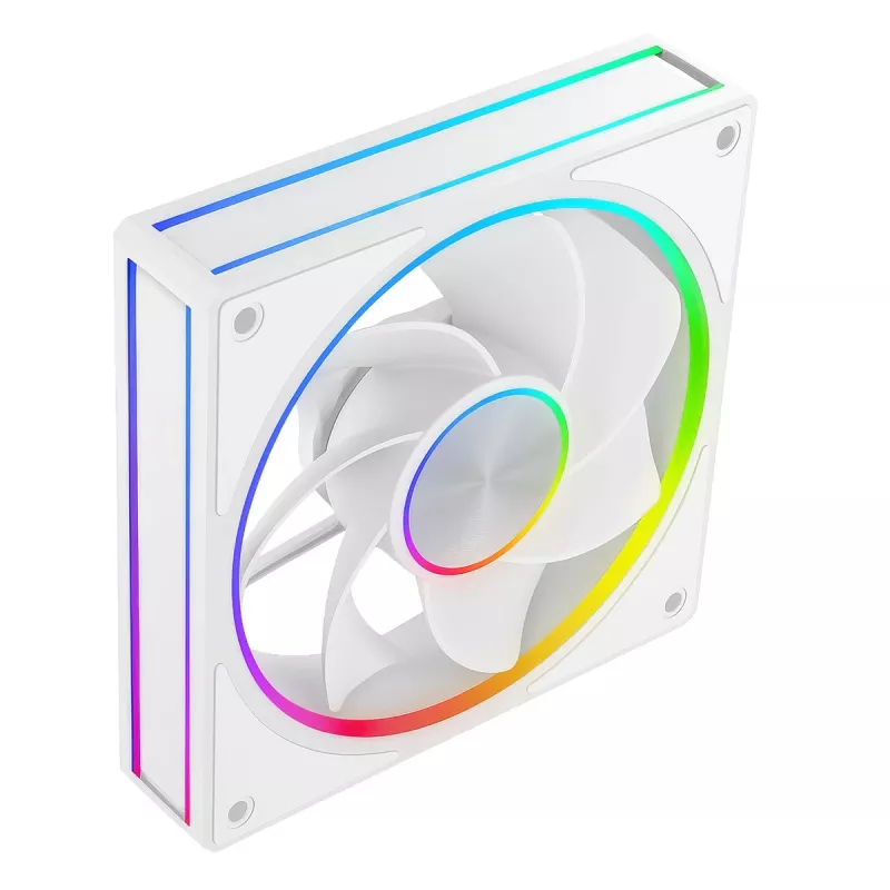 Gehäuselüfter MODECOM VOLCANO LOOP 120 ARGB Reverse Fan Weiß 120 mm, PWM, 400–1400 RPM