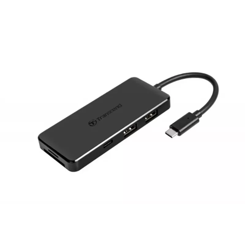 Transcend HUB5C USB 3.2 Gen 2 (3.1 Gen 2) Type-C Schwarz