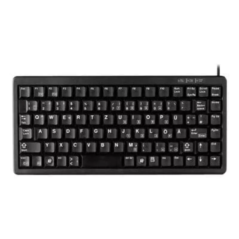 CHERRY Compact , Combo (USB + PS/2), DE Tastatur Office USB + PS/2 QWERTY Schwarz