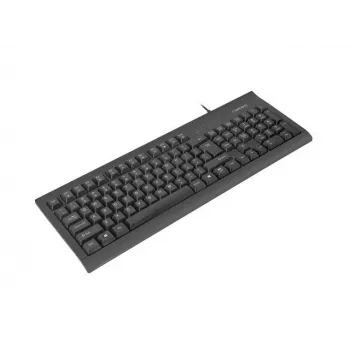 Kabelgebundene Volltastatur NATEC MORAY Home/Office USB QWERTY US International Schwarz, 104 Tasten, Nummernblock
