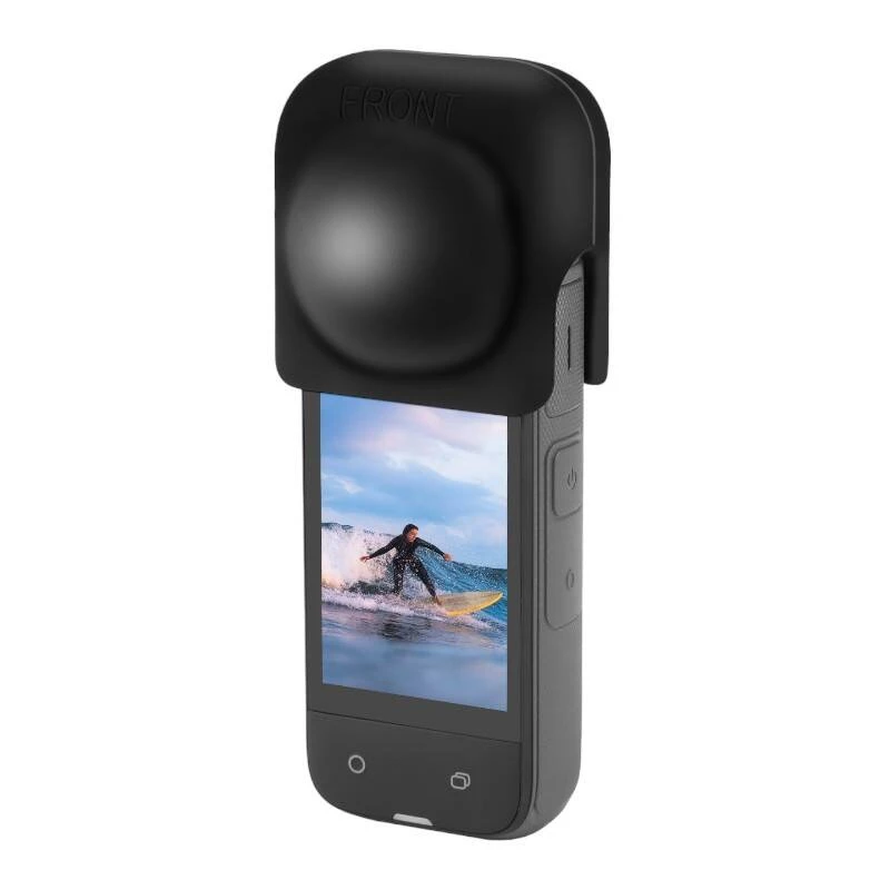 PULUZ Silikon-Objektivschutz für Insta360 X4 / X5 (schwarz)