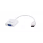 Savio CL-27B Videokabeladapter 0,1 m HDMI Typ A (Standard) VGA (D-Sub) Weiß