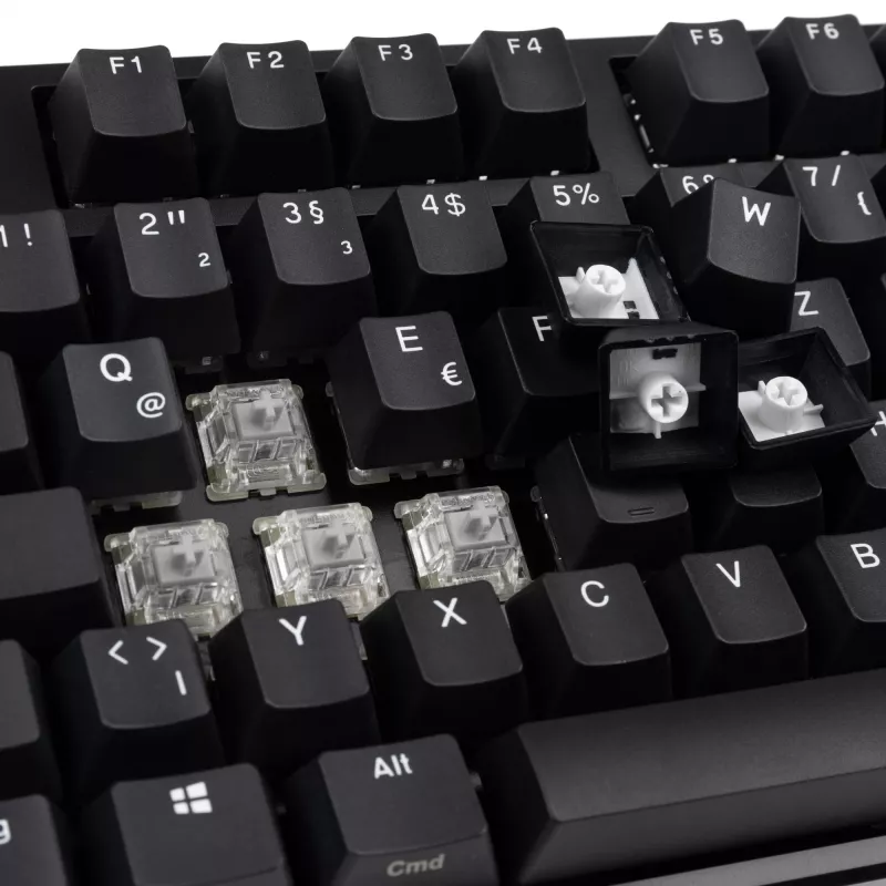 Ducky Origin Phantom Schwarz Tastatur Universal USB QWERTZ Deutsch