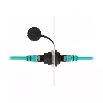 DeLOCK RJ45 Cat.6 Einbaustecker IP67 wasserdicht staubdicht schwarz