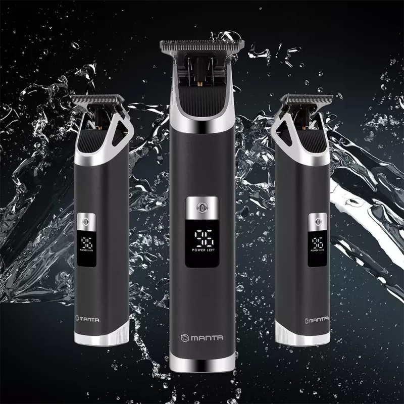 Manta HT-02BK Trimo Barttrimmer, Schwarz
