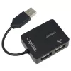 USB-Hub LOGILINK UA0139 – 4‑Port USB 2.0, 480 Mbit/s, schwarz