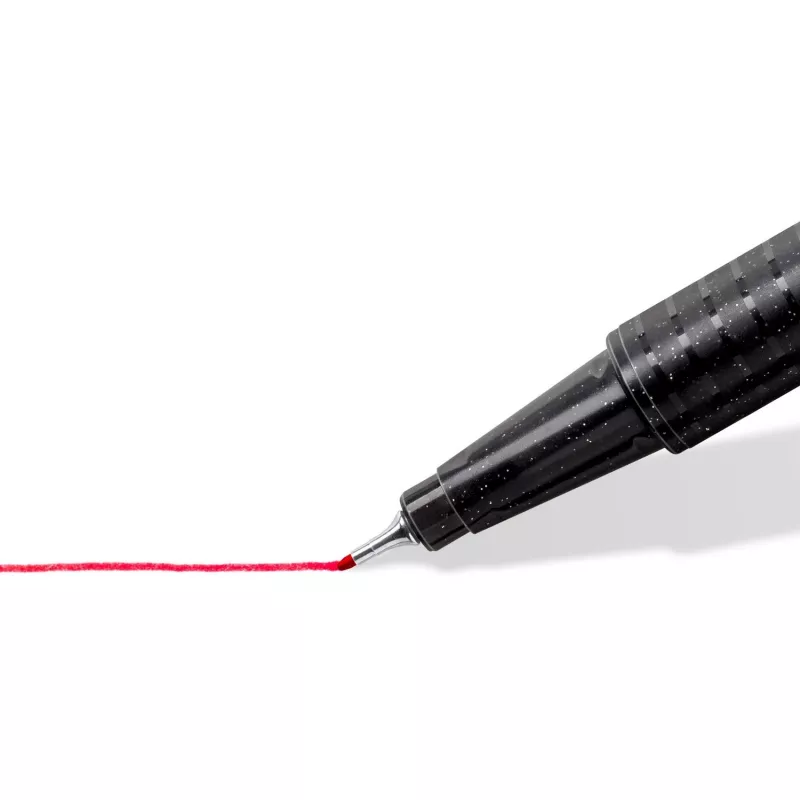 Fineliner-Stifte Staedtler 334 C10, superfeine 0,3 mm Spitze, 10 Farben (schwarz, blau, braun, grün, hellblau, hellgrün, orange, pink, rot, gelb)