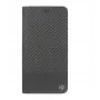 Telefon-Buchhülle Tellur für iPhone XS Max – schwarzes Karbon-Finish, Folio-Brieftaschenstil