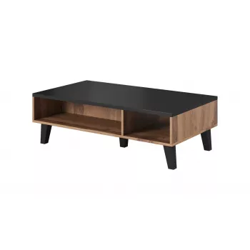 Cama LOTTA 110 Couchtisch Wotan-Eiche/mat schwarz