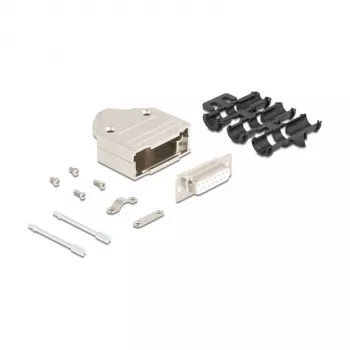 DeLOCK 67133 Drahtverbinder D-Sub 15-polig Silber weiblich