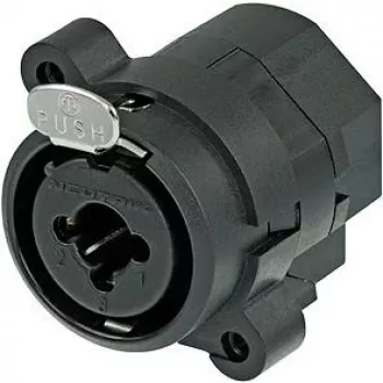Neutrik NCJ6FI-S XLR/1/4-Stereo-Klinkenbuchse Combo Schwarz Kabelsteckverbinder (NCJ6FI-S)