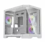 Darflash FT418 Computergehäuse + 6 aRGB-Lüfter (weiß)