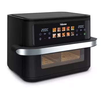 Heißluftfritteuse Tristar FR-9078 Double 10 L, 2800 W, Touch-Steuerung, LCD, schwarz/Edelstahl