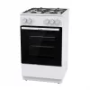 Freistehender Gasherd mit Backofen Gorenje GG5A10WFFM — 4-Flammen-Kochfeld, 70 l Backofen, emaillierte Oberfläche, weiß