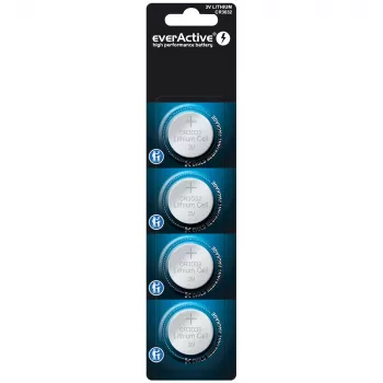 Knopf-Lithiumbatterie everActive CR3032, 3V, 580 mAh, Knopfzelle, 4er-Pack