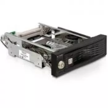 DeLOCK 5,25 Mobiler Wechselrahmen für 3,5 SATA HDD - Mobiles Speicher-Rack - 8,9 cm (3.5) (47199)