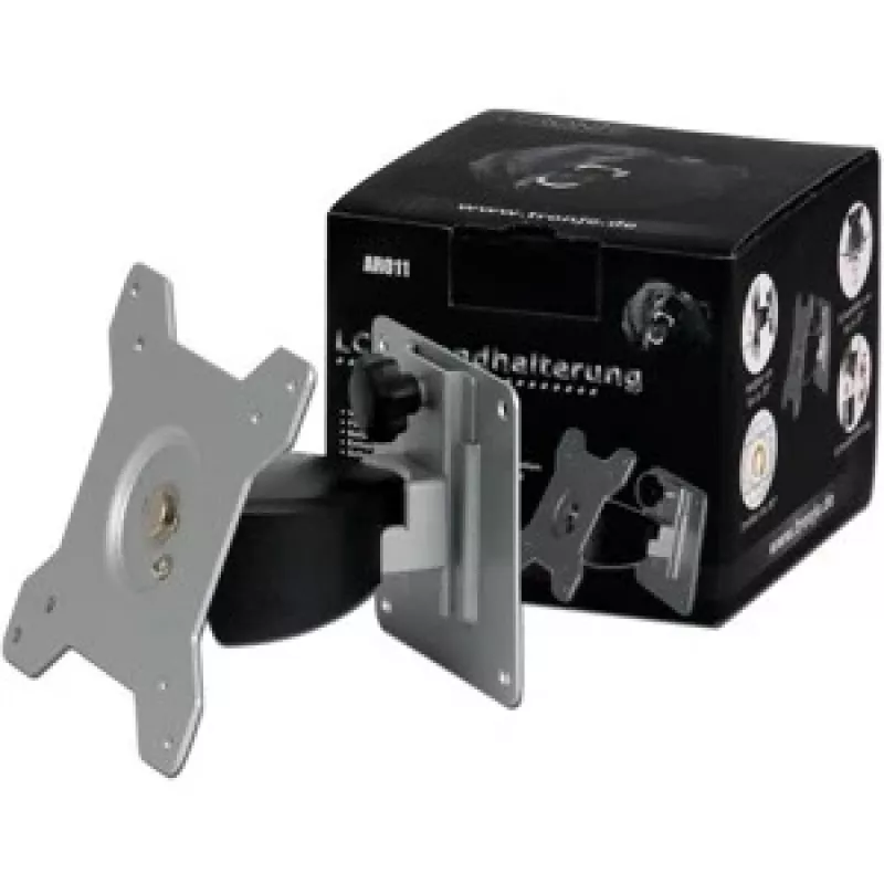 TRONJE AR011 - Montageset (Wandhalterung) - neig- und schwenkbar - für LCD-Display - Aluminium, Stahl - Bildschirmgröße: 38,1-61 cm (15-24)