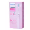 Schallzahnbürste Philips 3100 series HX3671/11 mit Drucksensor, integriertem Li‑Ion‑Akku, 1 Bürstenkopf, weiß/rose