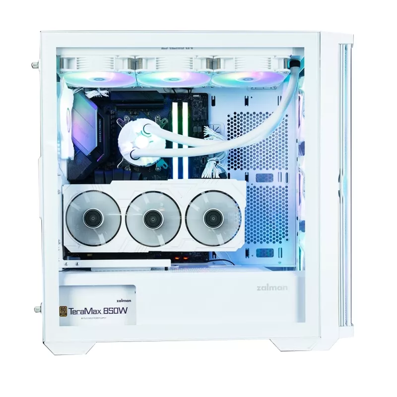 Zalman Z10 DUO ATX ZM-IF120 x4 Weiß