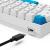 Sharkoon SGK50 S4 Tastatur Home USB QWERTZ Deutsch Weiß 60% RGB LED