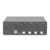 KVM Switch Digitus DS-12883 4 Port Dual Display 4K HDMI USB