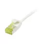 Patchkabel RJ45, CAT6A 500 MHz, 0,15 m, Weiß, U/FTP, Slimline rund d=3,8 mm, TPE/LSZH (Superflex), AWG32, mit Cat.7-Rohkabel, Synergy 21 (S217320V3)