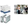 Fellowes Archivbox R-Kive PRIMA, weiß-blau (B)100 mm aus 100% recyceltem Karton, 100% recycelbar (0026501)