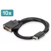 Digitus DisplayPort – DVI Adapterkabel, 10er-Pack