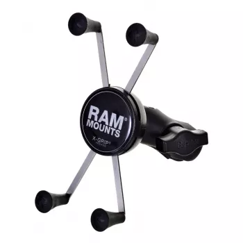 RAM Mounts X-Grip große Handyhalterung mit Motorrad-Gabelschaftbasis