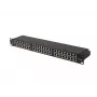 PATCH PANEL 48 PORT 1U 19 CAT6A FTP ABGESCHIRMT SCHWARZ LANBERG