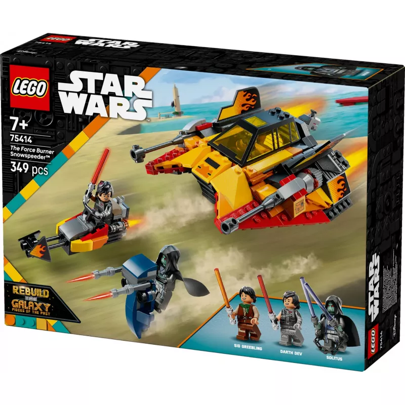 LEGO Star Wars Flame Speeder 75414 Schneefahrzeug-Set – 349 Teile, 3 Minifiguren, Alter 7+