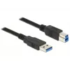 USB-Kabel DeLOCK 85065 USB 3.2 Gen 1 0,5 m USB A USB B Schwarz