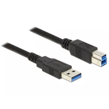 USB-Kabel DeLOCK 85065 USB 3.2 Gen 1 0,5 m USB A USB B Schwarz