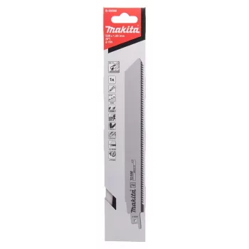 Makita B-55588 Sägeblatt für Stichsägen, Dekupiersägen und Säbelsägen, Wolframkarbid (TC), 1 Stück
