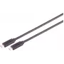 USB-Kabel S/CONN 13-63015 USB4 Gen 3x2 0,5 m USB C Schwarz