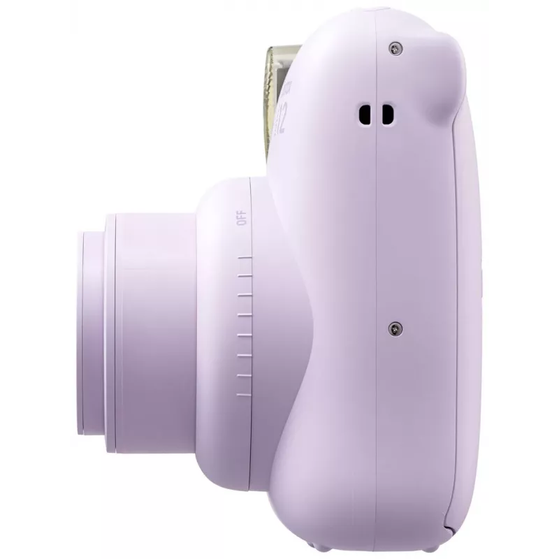 Sofortbildkamera Fujifilm Instax Mini 12 Lila — Bild 86×54 mm, Film 62×46 mm, 60 mm Brennweite