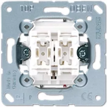 Lichtschalter Jung 539VU – Wippsteuerung, Aluminium-Finish, einpolig, 250 V