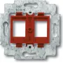 BUSCH JAEGER 1753-0-8055 - 2 x RJ-45 - Rot - Metall - Kunststoff