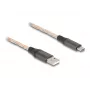 DeLOCK USB 2.0 Kabel Typ-A auf USB Typ-C RGB 1m