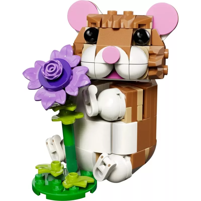 LEGO CREATOR 3 IN 1 31376 Süßer Hamster mit Blume