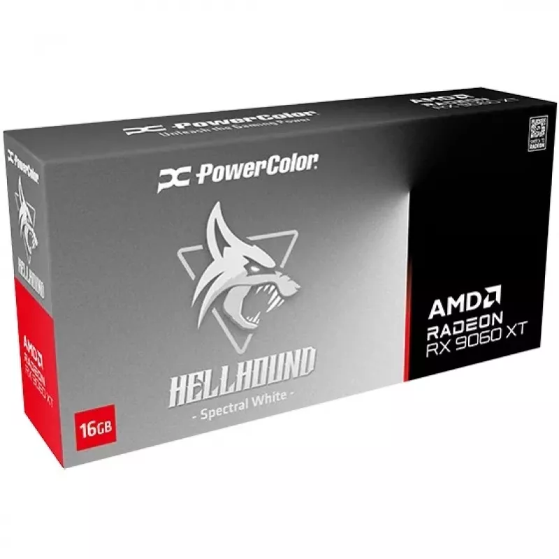 PowerColor Hellhound Radeon RX 9060 XT 16GB GDDR6 White