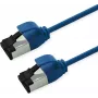 ROLINE S/FTP Patchkabel Cat.8.1, schlank, PoE, Blau, 0,3 m (21.15.3446)