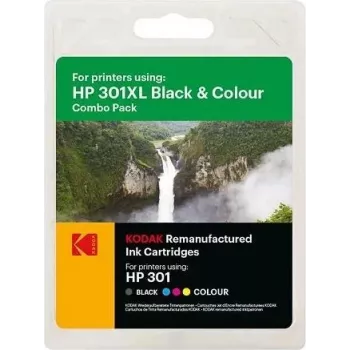 185H030117 KODAK HP 2510 Tinte (2) BK+CL CH563EE/CH564EE 550/330S. 15ml/18ml (185H030117)