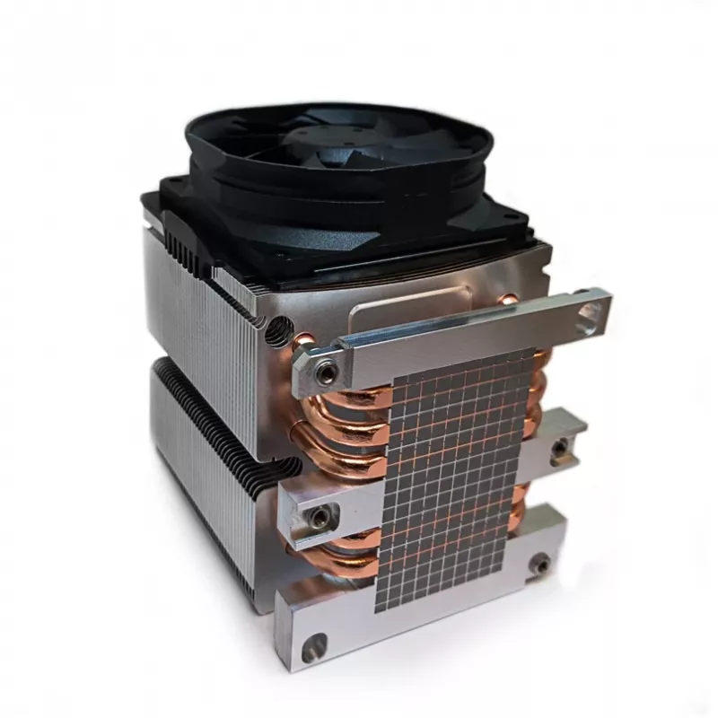 Cooler Inter-Tech B-14 Processor 8 cm Schwarz Silver