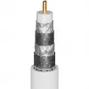 Goobay TV-Antennenkabel (135 dB Typ), 4-fach geschirmt, 2 m, Schwarz – vergoldet, Koax-Buchse > Koax-Stecker (70367)