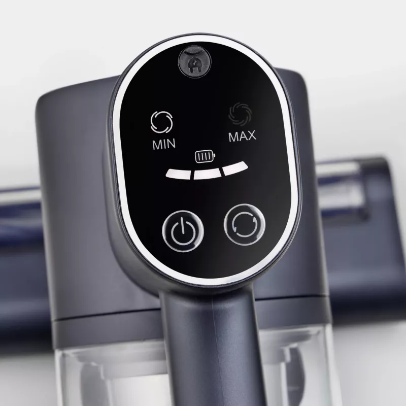 Stabstaubsauger SEVERIN HV 7178 — kabellos Li-Ion 2,2 Ah, 130 W, beutellos 0,5 l, blau metallic