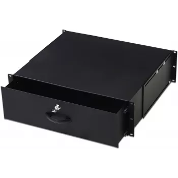 Schubladeneinheit LOGON RAD110BL Schwarz Aluminium 19 Zoll