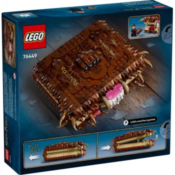 LEGO Harry Potter Spielset Monsterbuch der Monster 76449 — 518 Teile, 1 Minifigur, ansteckbare Zähne