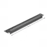 Blindplatte DeLOCK 67035 Schwarz Metall 44 mm x 482 mm x 11 mm